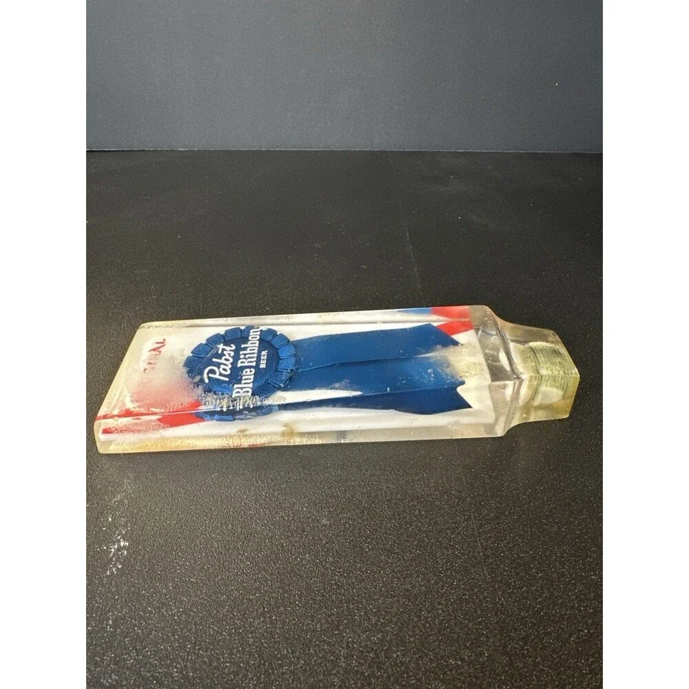 Vintage Pabst Blue Ribbon Lucite Beer Tap Handle – Original‎ Ribbon